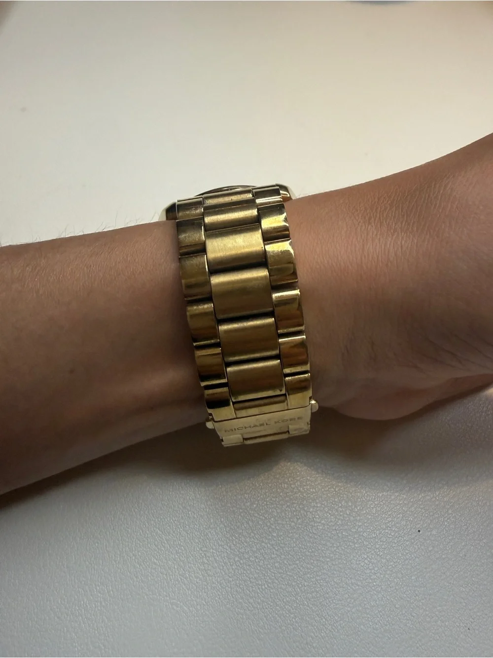 Michael Kors Gold-Tone Bradshaw  Chronograph Watch with Black Dial MK 5739